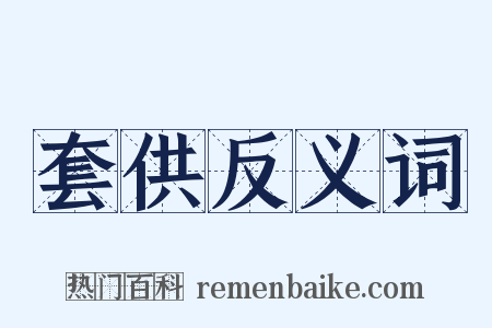 套供反义词是什么意思的图片